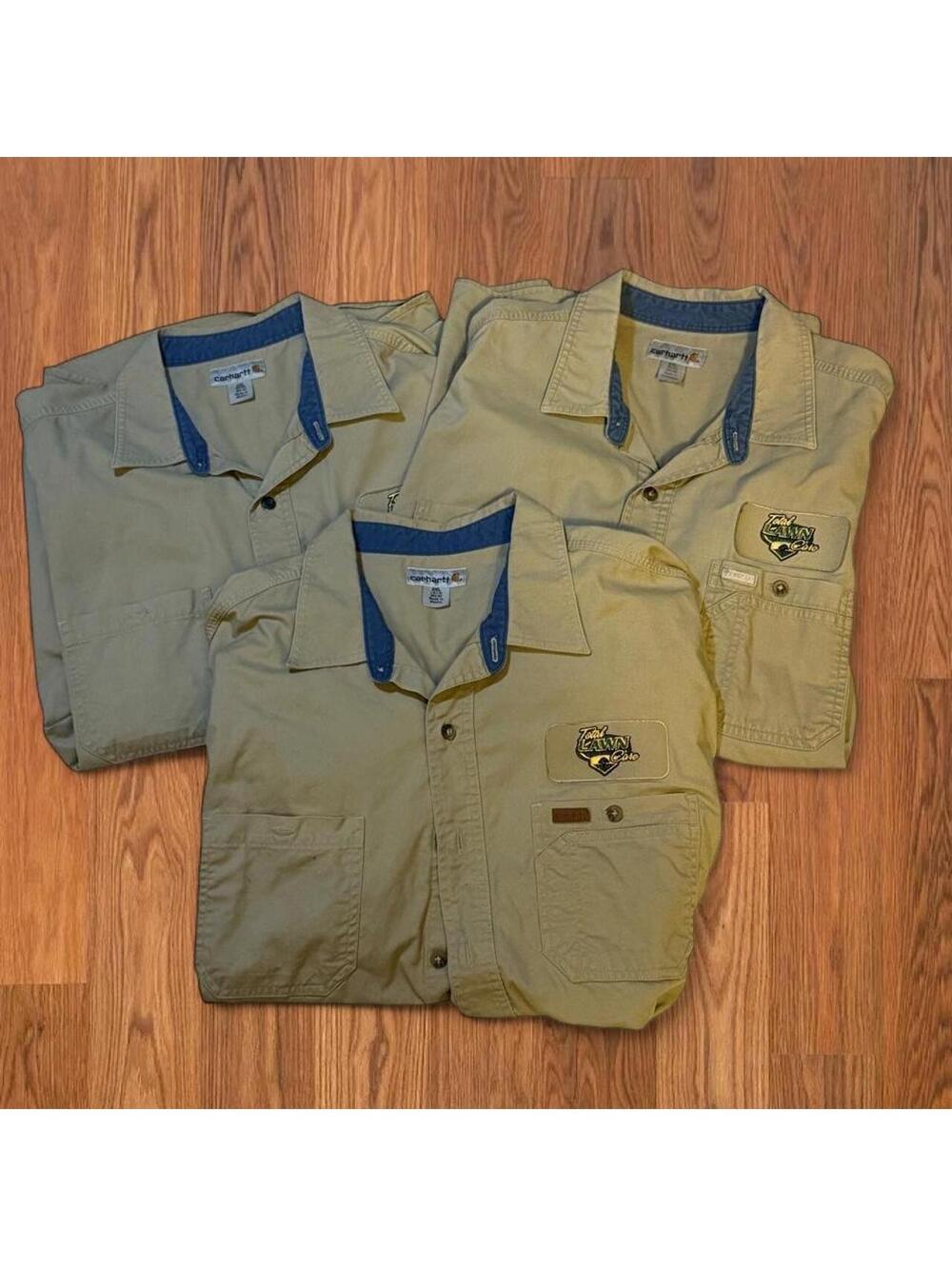 Men's 3 Piece Bundle Of Heavy Cotton High quality Carhartt Button Up Jackets